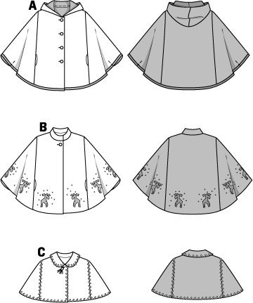 burda-9674-schnittmuster-cape-f-r-kinder-gr-104-140-level-1-super-easy-mit-kapuz image 8