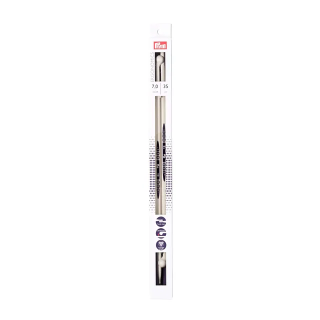 prym-ergonomics-jackenstricknadeln-7-mm-35-cm-alabasterwei image 1