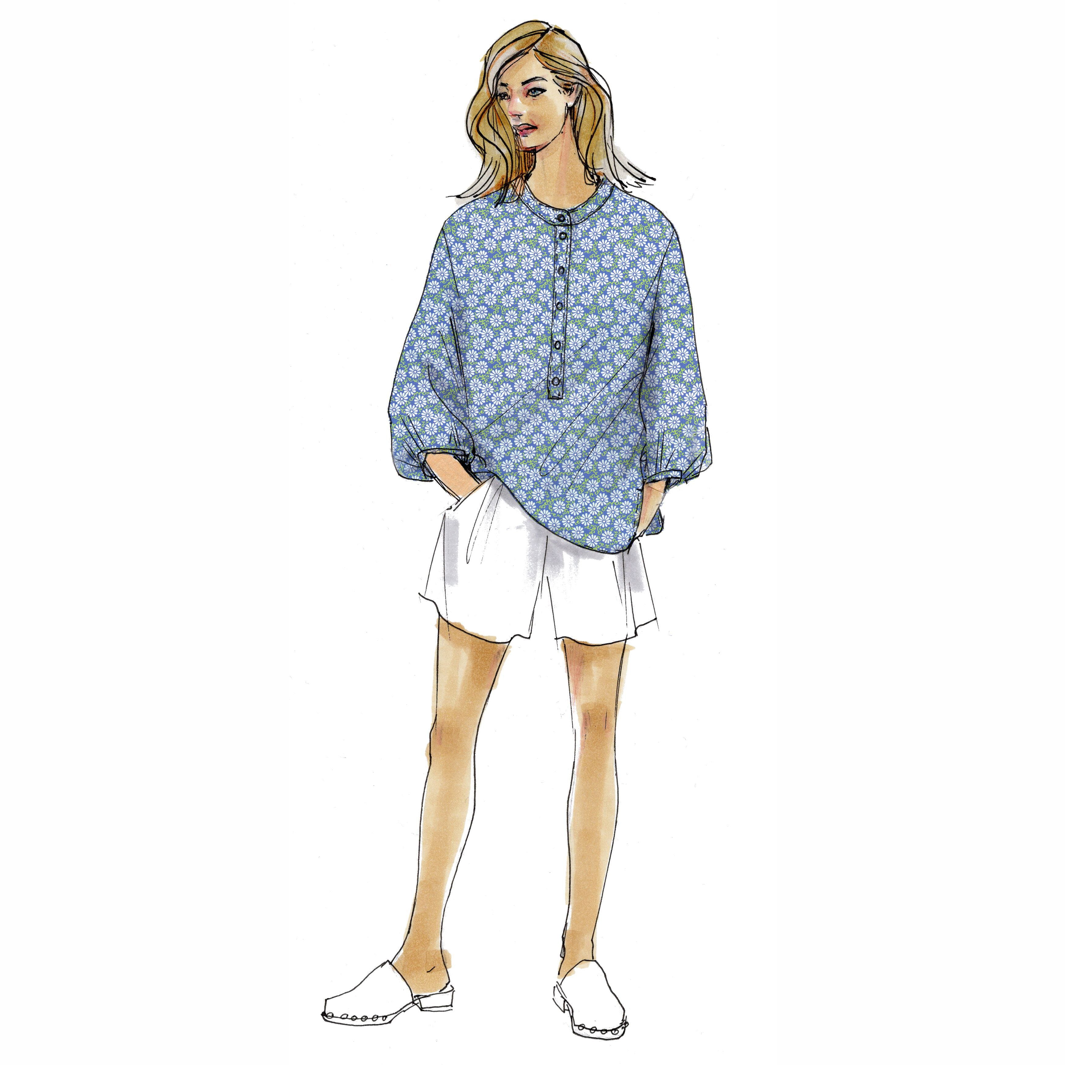 schnittmuster-berlin-bluse-wilhelmina-damenbluse-mit-biesenr-cken image 1
