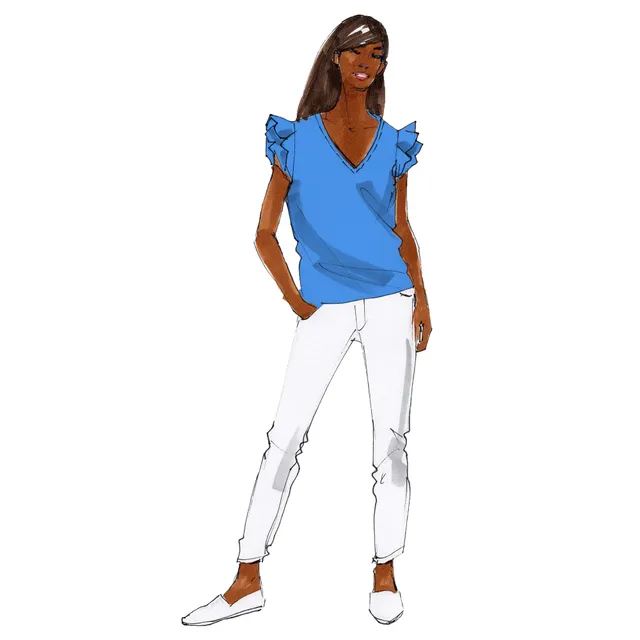 schnittmuster-berlin-shirt-wilma-damenshirt-schnittmuster-mit-glocken-und-spitze image 1
