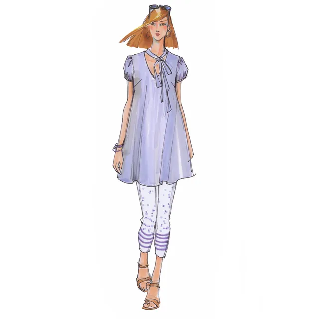 schnittmuster-berlin-tunika-moana-schnittmuster-bluse-tunika-und-kleid-3-in-1 image 1