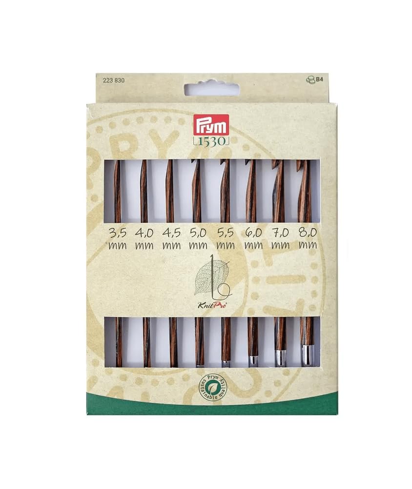 prym-tunesien-h-kelnadel-set-holz-8-teilig-3-5-8-0-mm-mit-4-seilen image 1