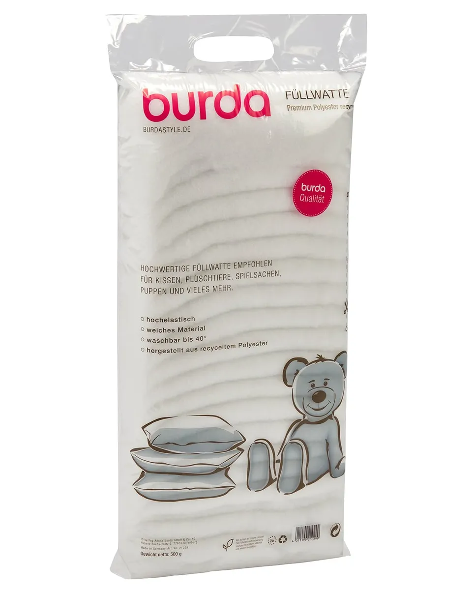 burda-style-f-llwatte-polyester-500-g-f-r-kissen-stofftiere-puppen image 1