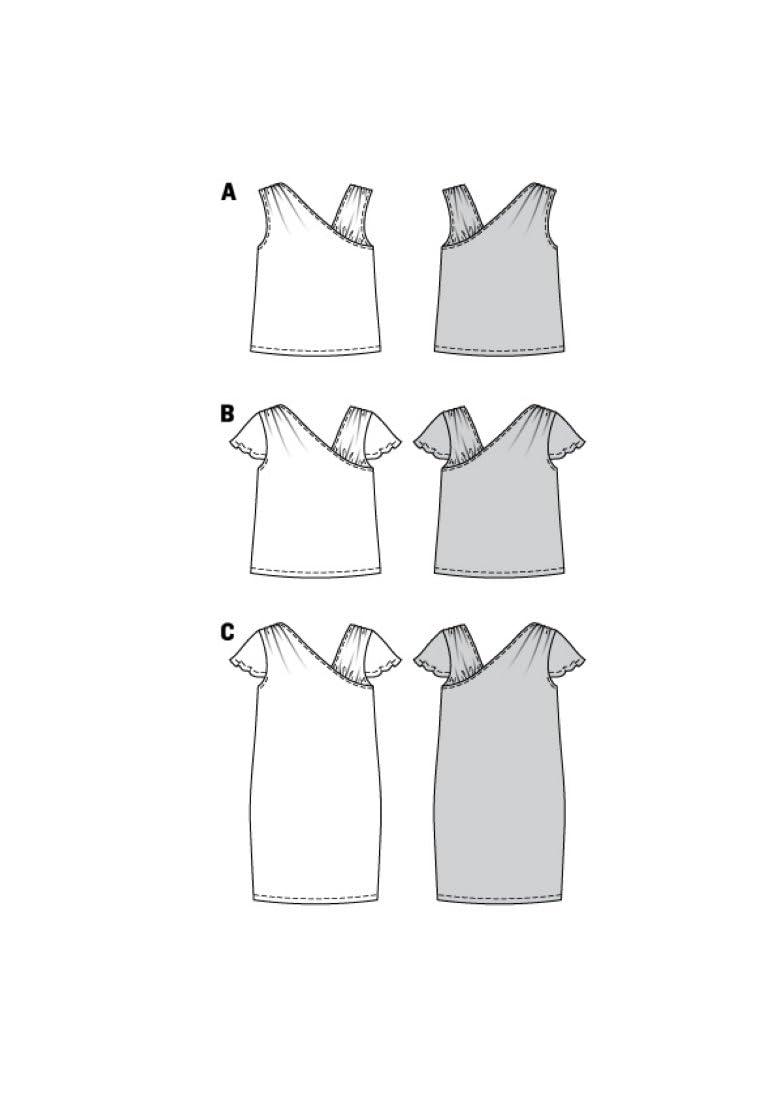 burda-style-6119-schnittmuster-shirt-und-kleid-damen-gr-34-44-level-2-leicht image 4