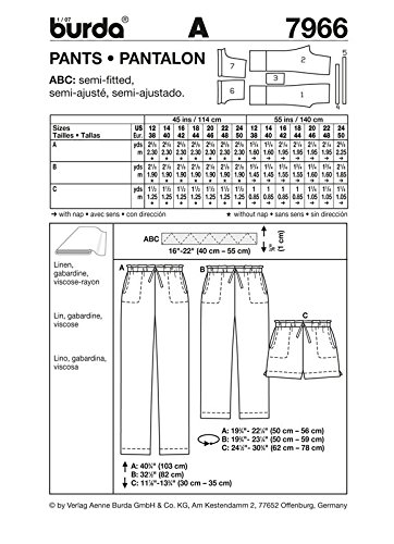 burda-style-7966-schnittmuster-hose-shorts-damen-gr-38-50 image 3