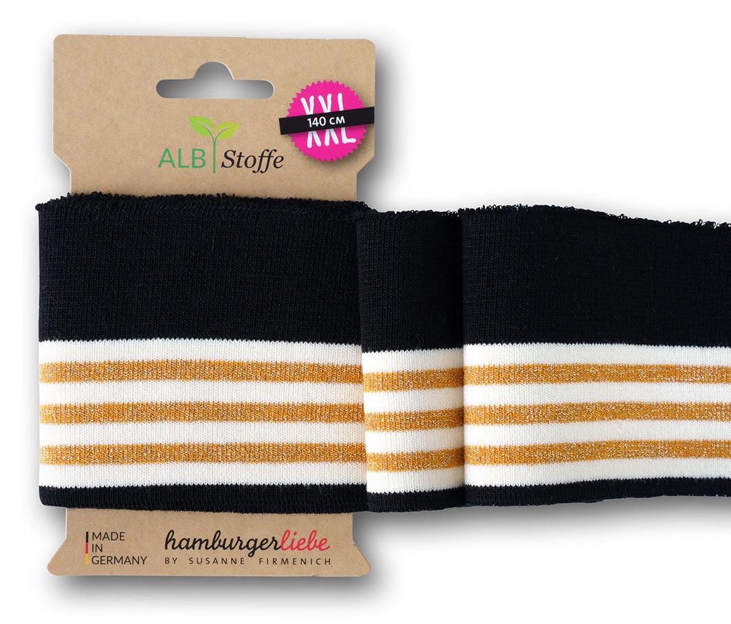 albstoffe-cuff-me-glam-grobstrick-b-ndchen-mit-glitzer-col-268 image 1