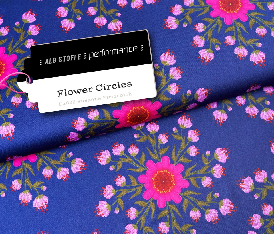 albstoffe-performance-flower-circle-navy-activewear-stoff-meterware image 1