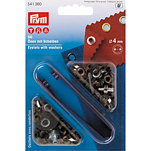 prym-sen-und-scheiben-4-mm-antik-messing-50-st-ck-metall image 2