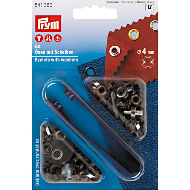 prym-sen-und-scheiben-4-mm-antik-messing-50-st-ck-metall image 1