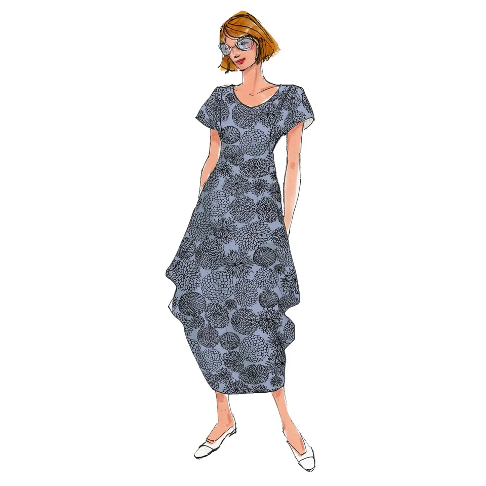 schnittmuster-berlin-tulpenkleid-fleur-schnittmuster-damen-sommerkleid-jersey image 1