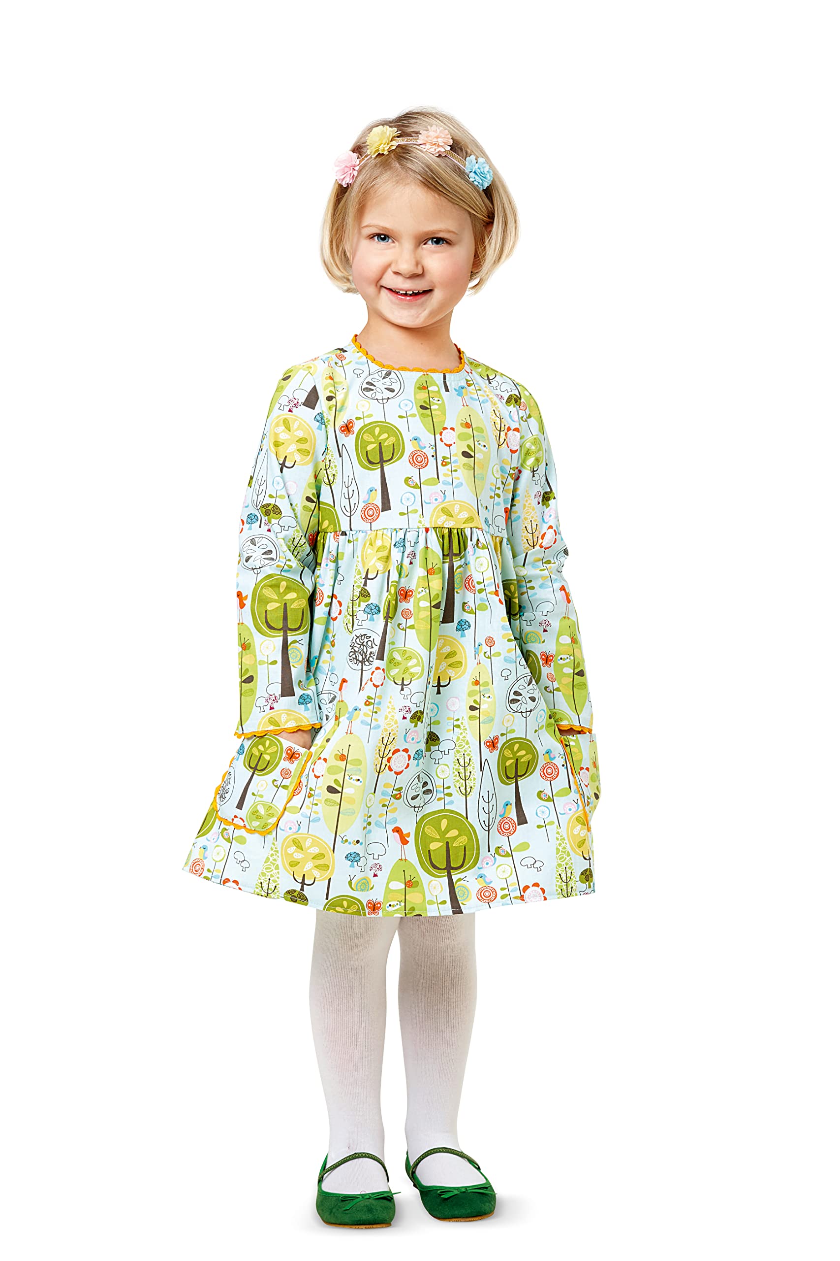 burda-style-9373-m-dchen-kleid-papierschnittmuster-gr-98-104 image 3
