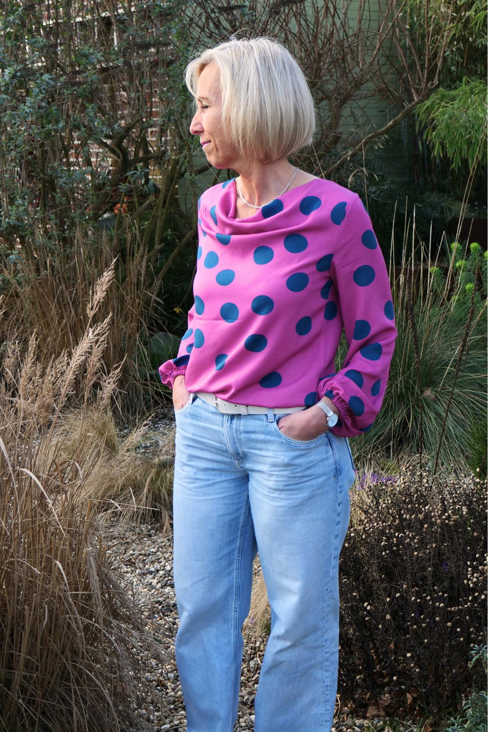 schnittmuster-berlin-besima-damen-wasserfallbluse-70er-gr-34-50 image 8