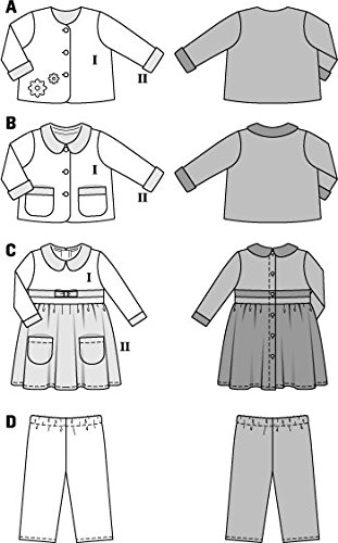 burda-style-9422-schnittmuster-kombination-jacke-kleid-baby-gr-62-92 image 8