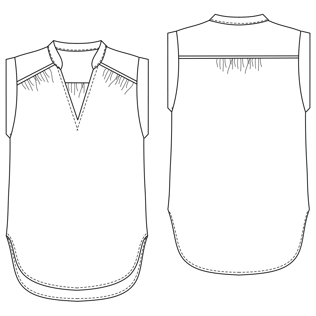 schnittmuster-berlin-sommerbluse-ina-damen-bluse-mit-v-ausschnitt image 2