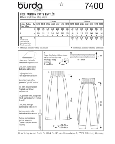 burda-style-schnittmuster-schlupfhose-mit-bequemem-bund-damen-gr-34-36-58-60 image 5