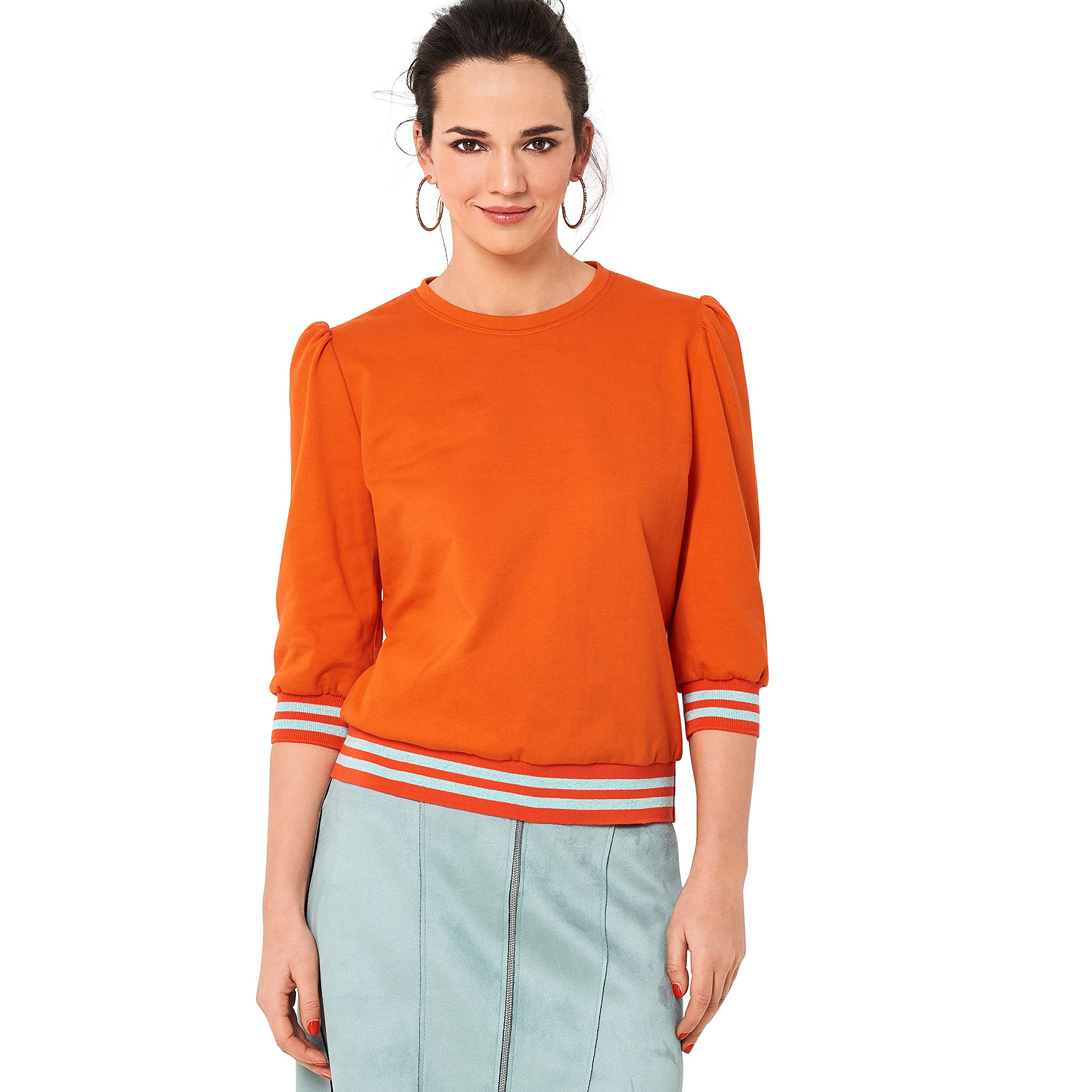 burda-easy-6109-schnittmuster-damen-shirt-kleid-gr-34-44-super-easy-jersey-schni image 3