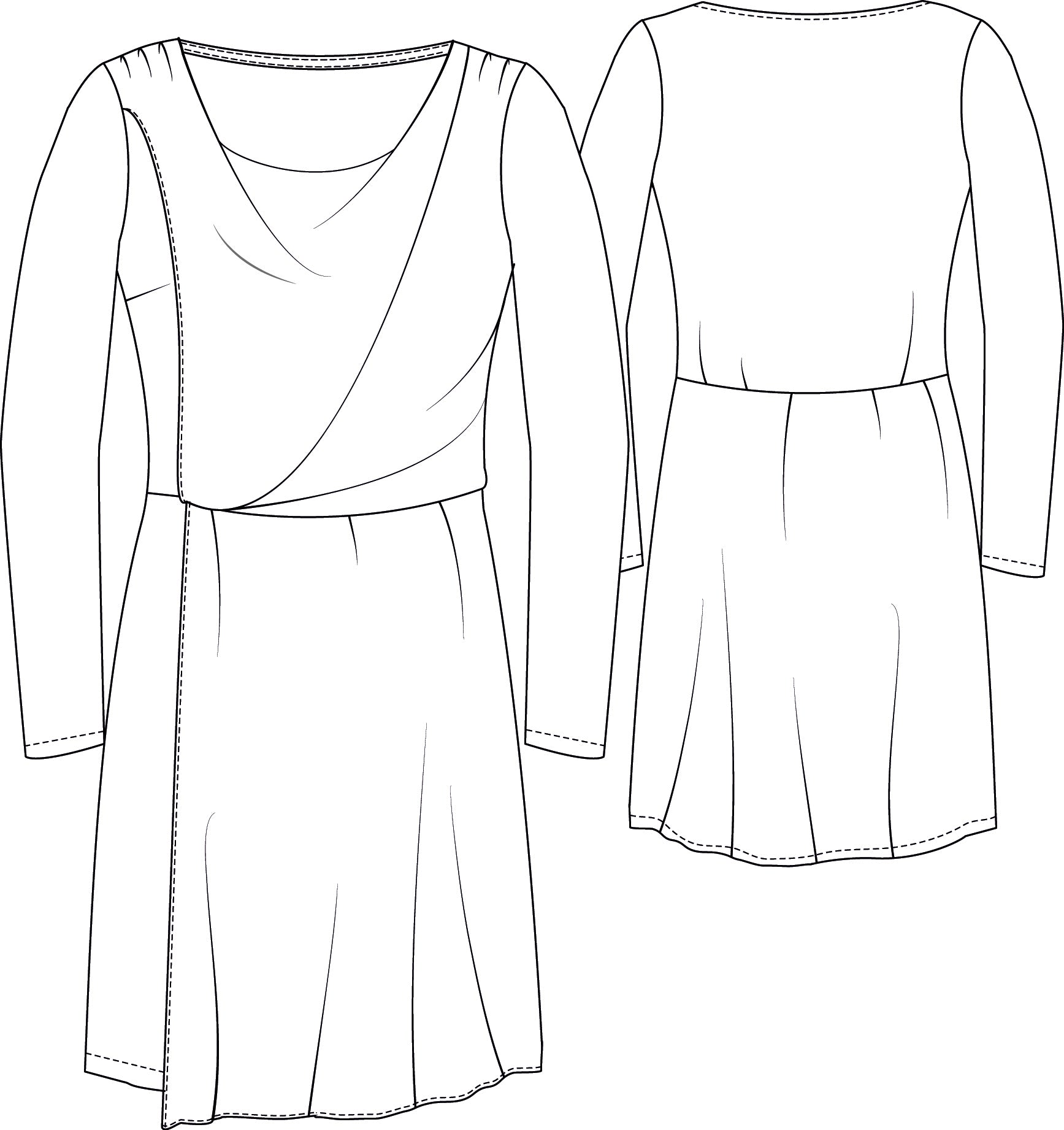 schnittmuster-berlin-premium-jerseykleid-jana-asymmetrisches-anlasskleid-mit-fal image 2