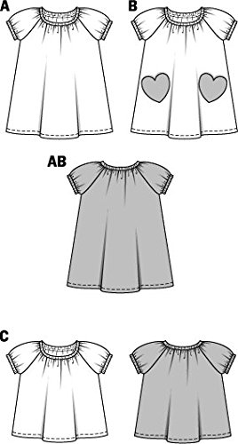burda-style-9438-schnittmuster-kleid-shirt-mit-puff-rmeln-kids-gr-92-122 image 7