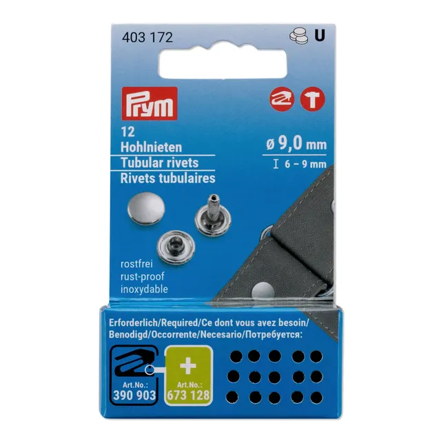 prym-403172-hohlnieten-9-mm-messing-silberfarbig-12-st-ck image 1