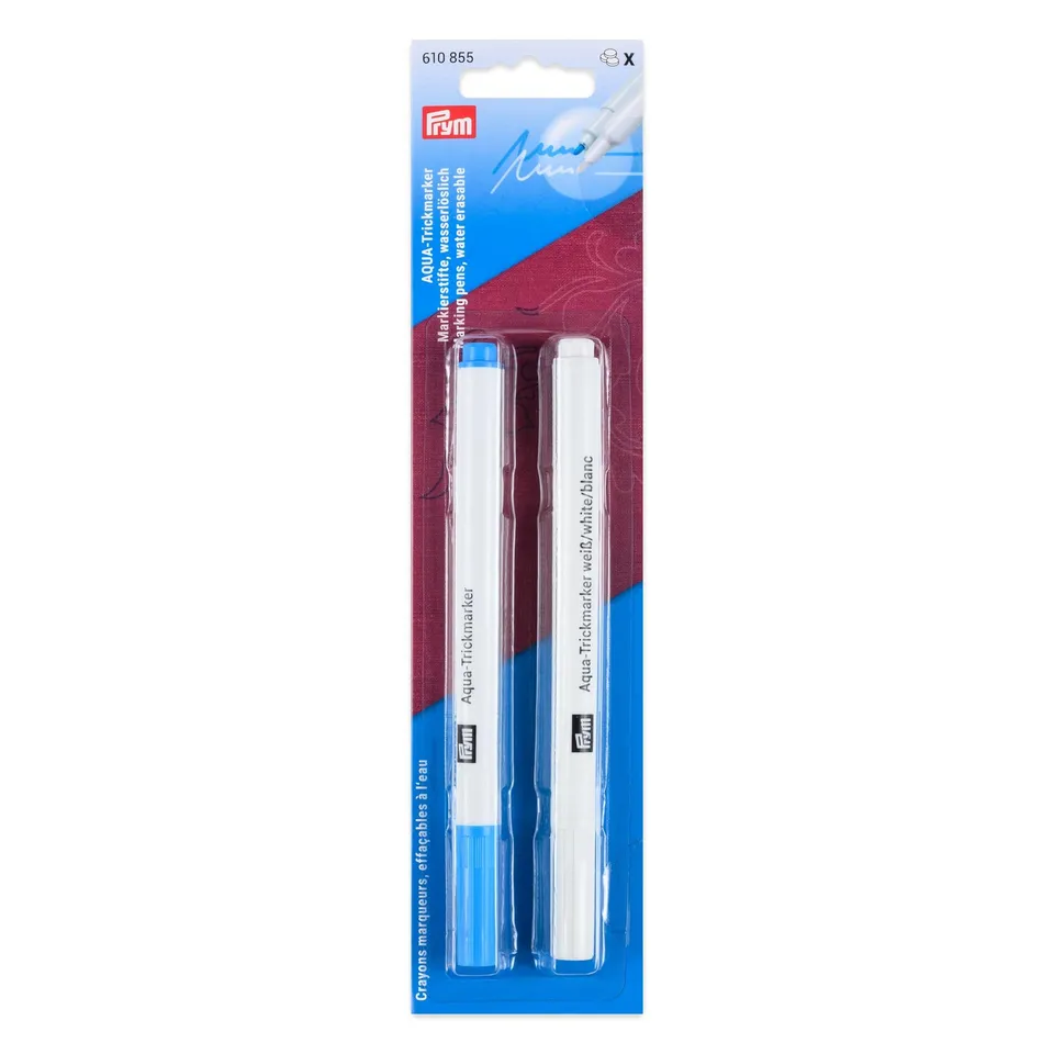 prym-610855-trickmarker-aqua-wasserl-slich-set-2er-f-r-helle-und-dunkle-stoffe image 1