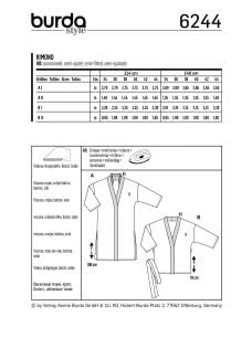 burda-style-schnittmuster-damen-kimono-6244-gr-34-44-sommermantel image 5