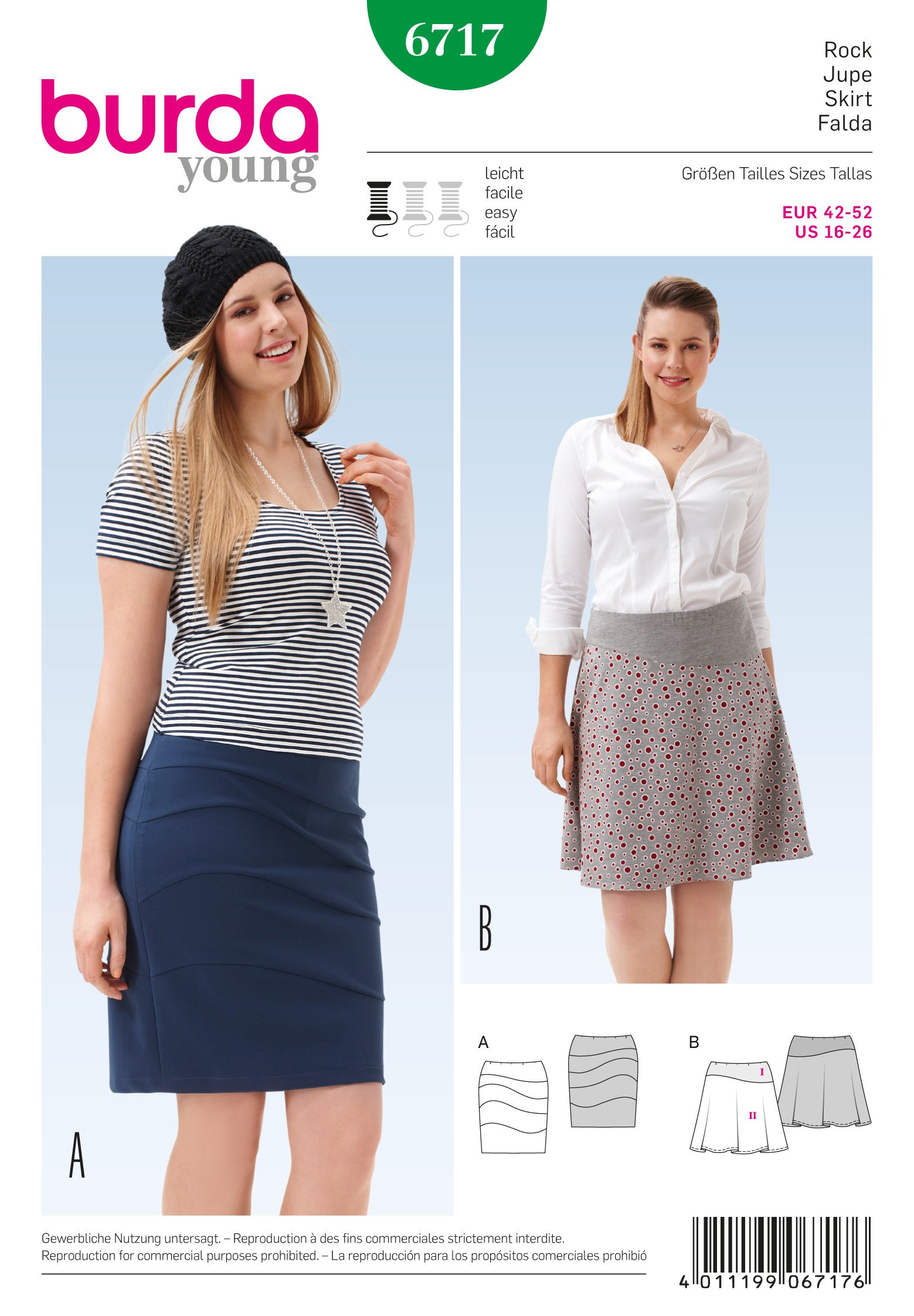 burda-style-rock-6717-schnittmuster-mit-asymmetrischem-joch image 1