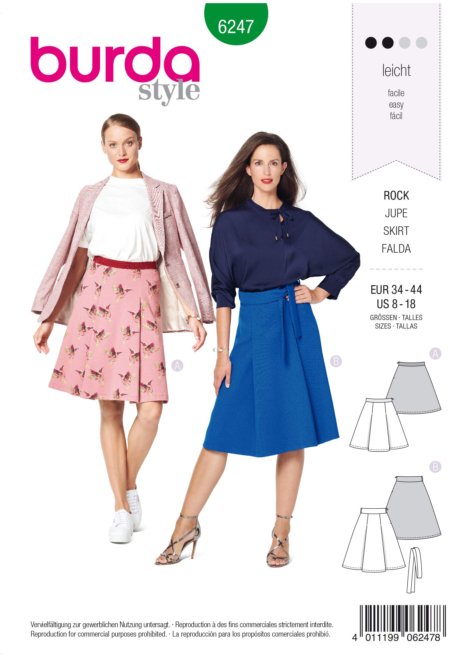burda-6247-schnittmuster-damen-faltenr-cke-gr-34-44-level-2-f-r-anf-nger image 1