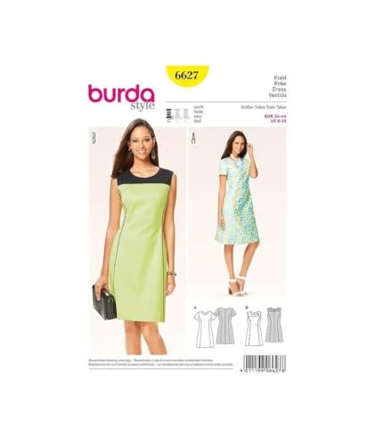 burda-style-6627-schnittmuster-damen-etuikleid-gr-34-44 image 4