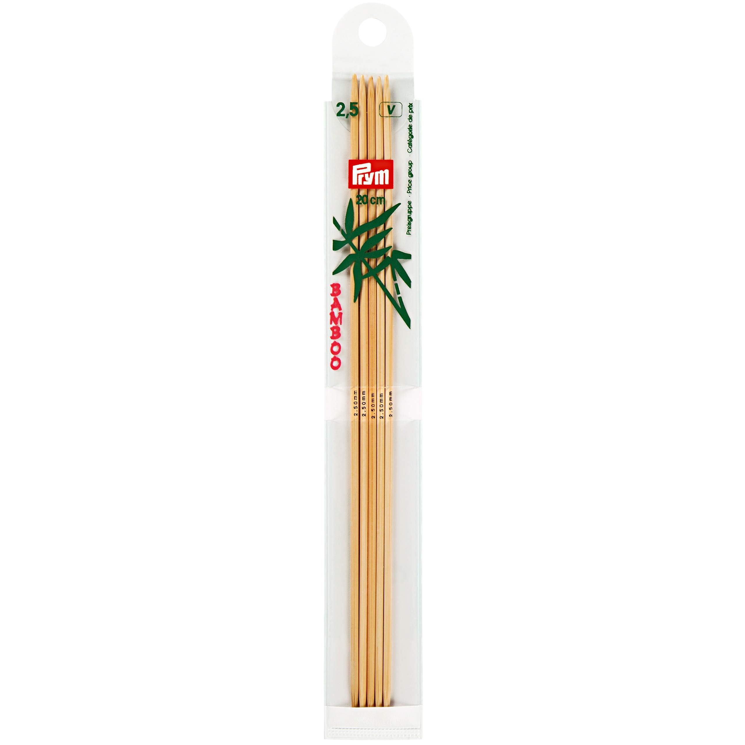prym-221210-strumpfstricknadeln-20-cm-2-00-mm-bambus-nadelspiel image 4