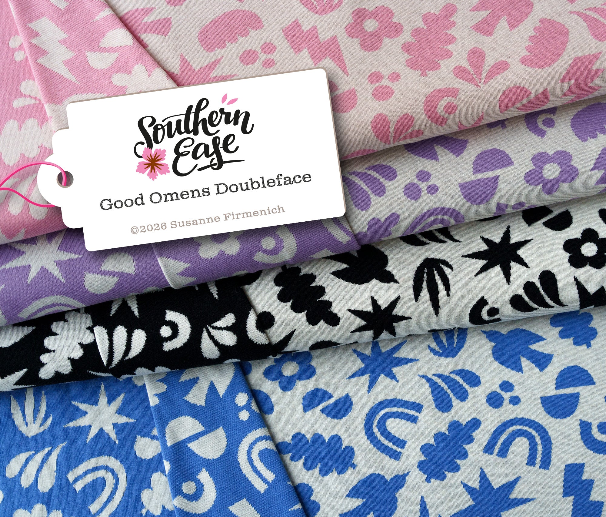 albstoffe-southern-ease-good-omens-bio-doubleface-jacquard-jersey-meterware image 1