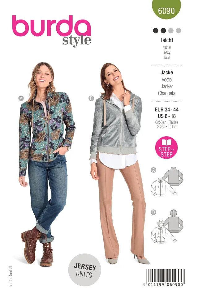 burda-style-6090-schnittmuster-jacke-mit-rei-verschluss-damen-gr-34-44 image 1