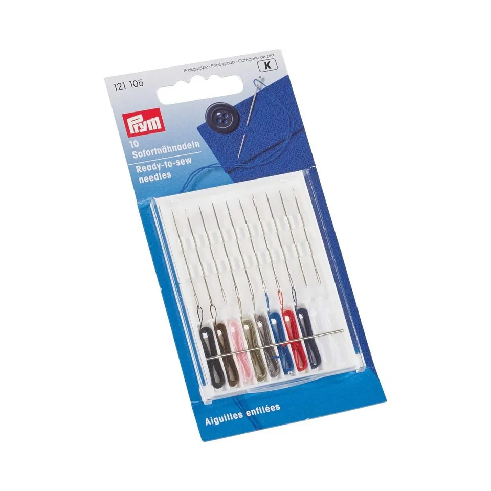 prym-ready-to-sew-handnadeln-set-10-st-ck-mit-garn-9-farben image 1