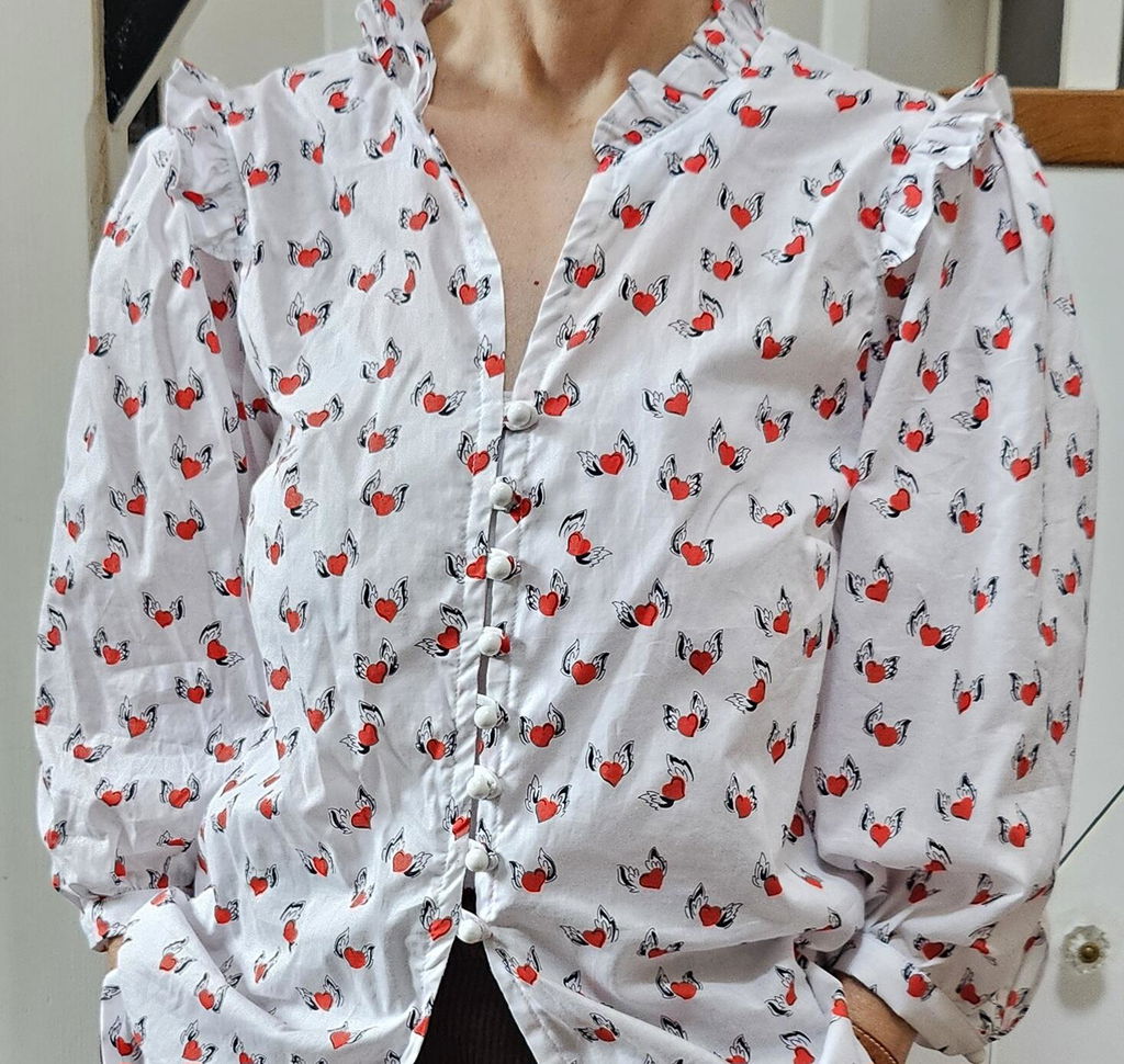 Wunderschöne Rüschenbluse