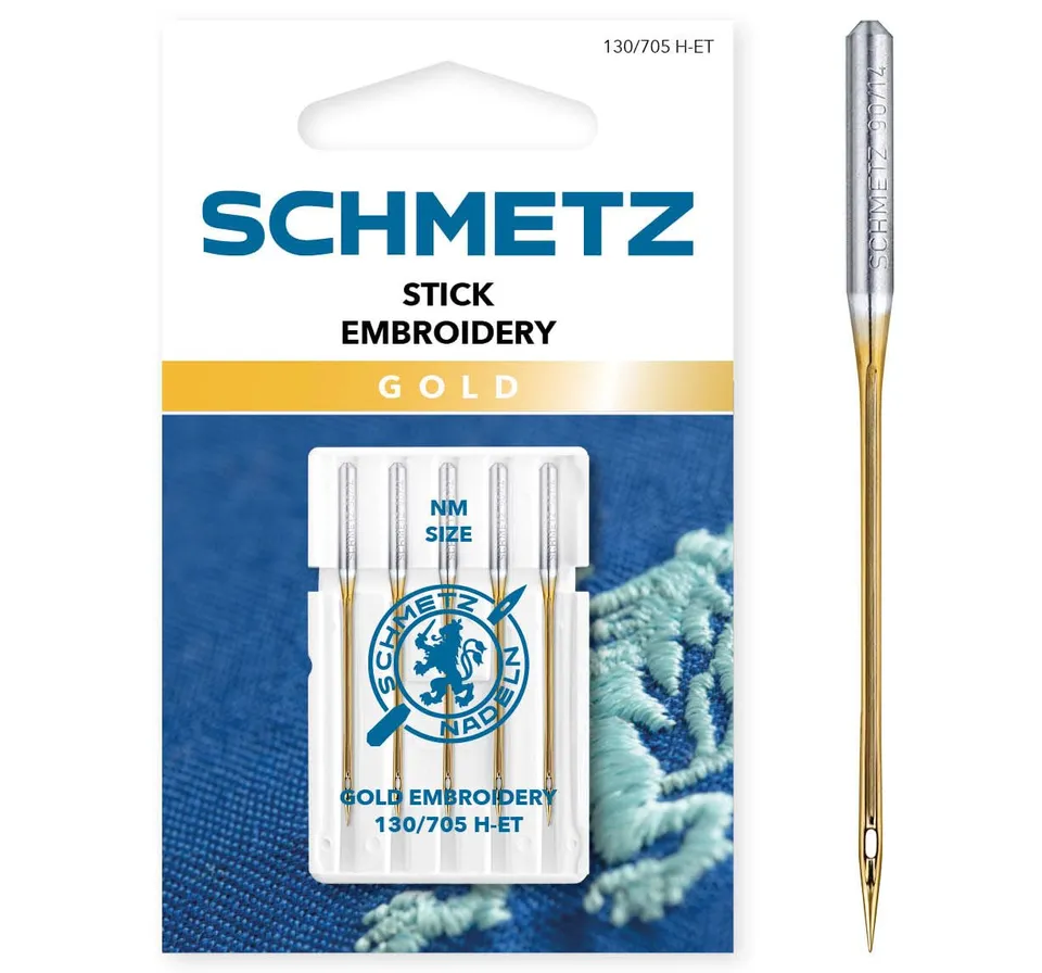 schmetz-gold-stick-embroidery-90-14-n-hmaschinennadeln-5-st-ck image 1