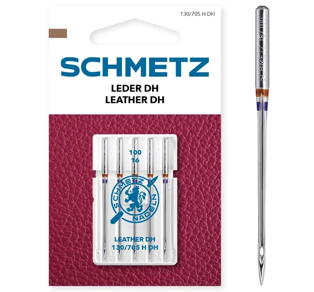 schmetz-leder-dh-n-hmaschinennadeln-100-16-5-nadeln-mit-flachkolben image 1