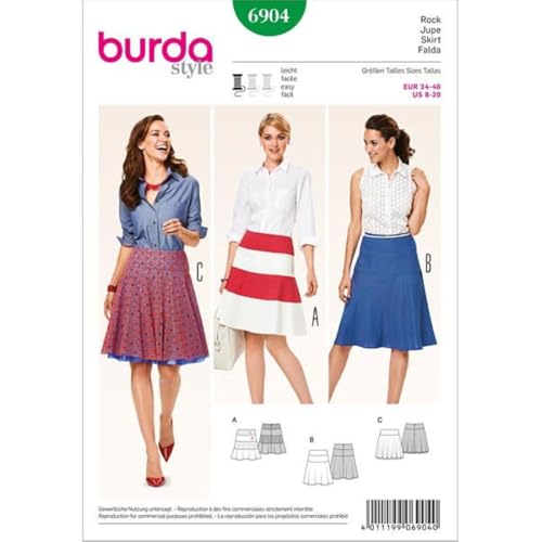 burda-style-6904-damen-rock-mit-h-ftpasse-gr-34-46 image 6