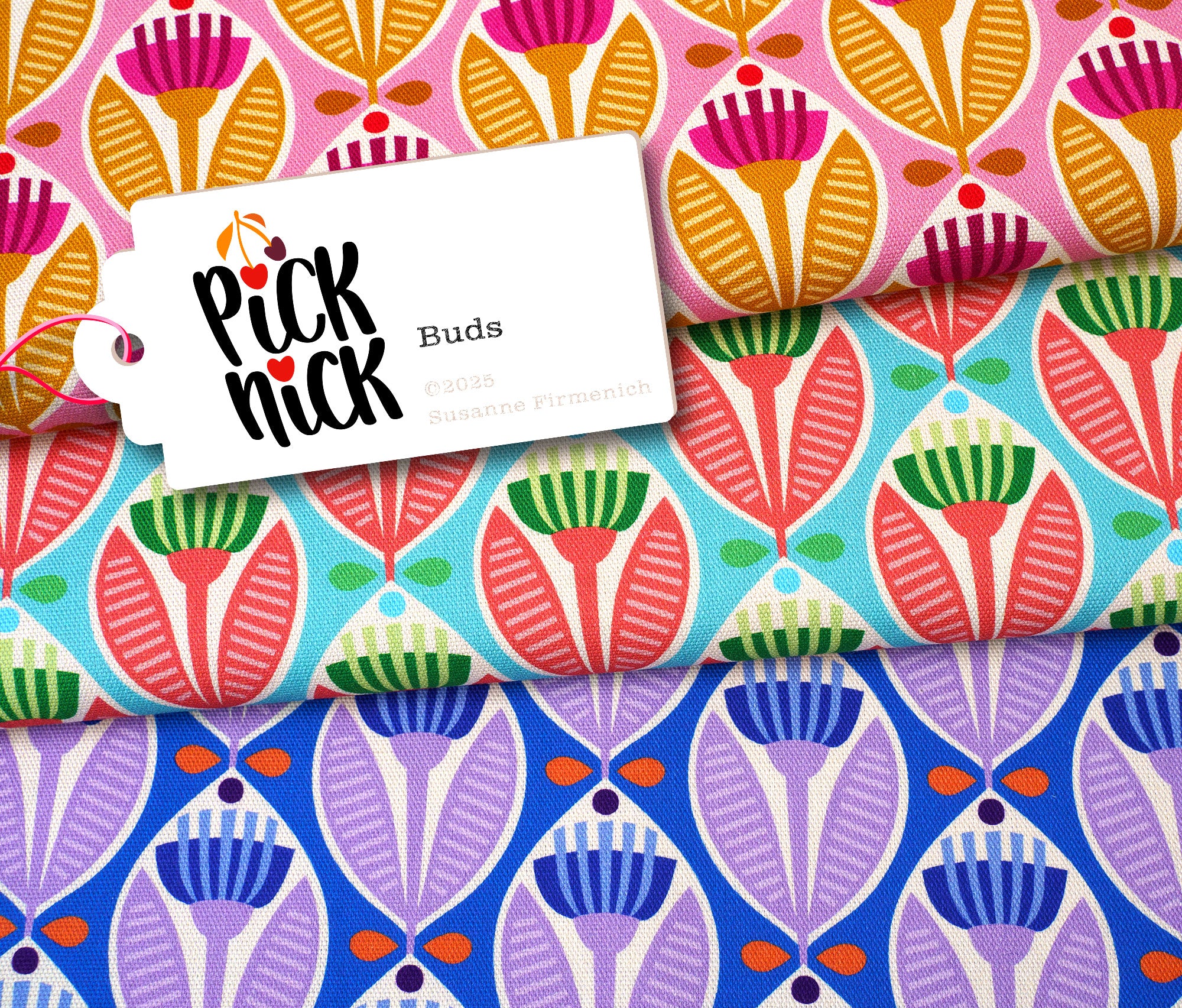 albstoffe-picknick-buds-canvas-bio-meterware image 1