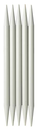 prym-nadelspiel-20-cm-st-rke-10-0-mm-5er-strumpfstricknadeln-aluminium-perlgrau image 2