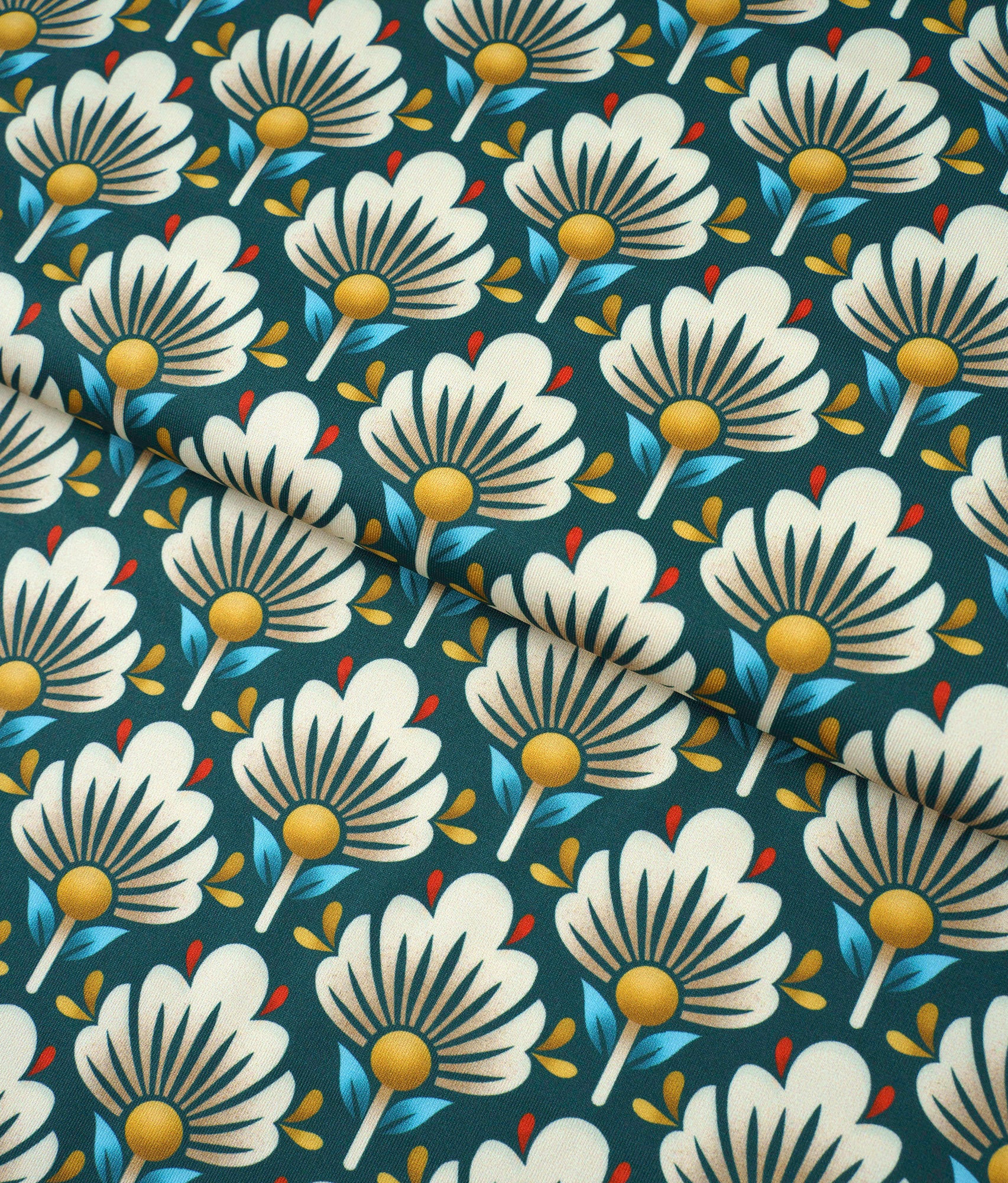 albstoffe-performance-blomster-petrol-activewear-stoff-meterware image 3