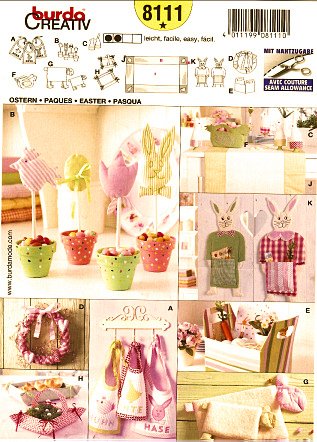 burda-style-8111-schnittmuster-osterdeko-wandbehang-l-ufer-kissen image 1