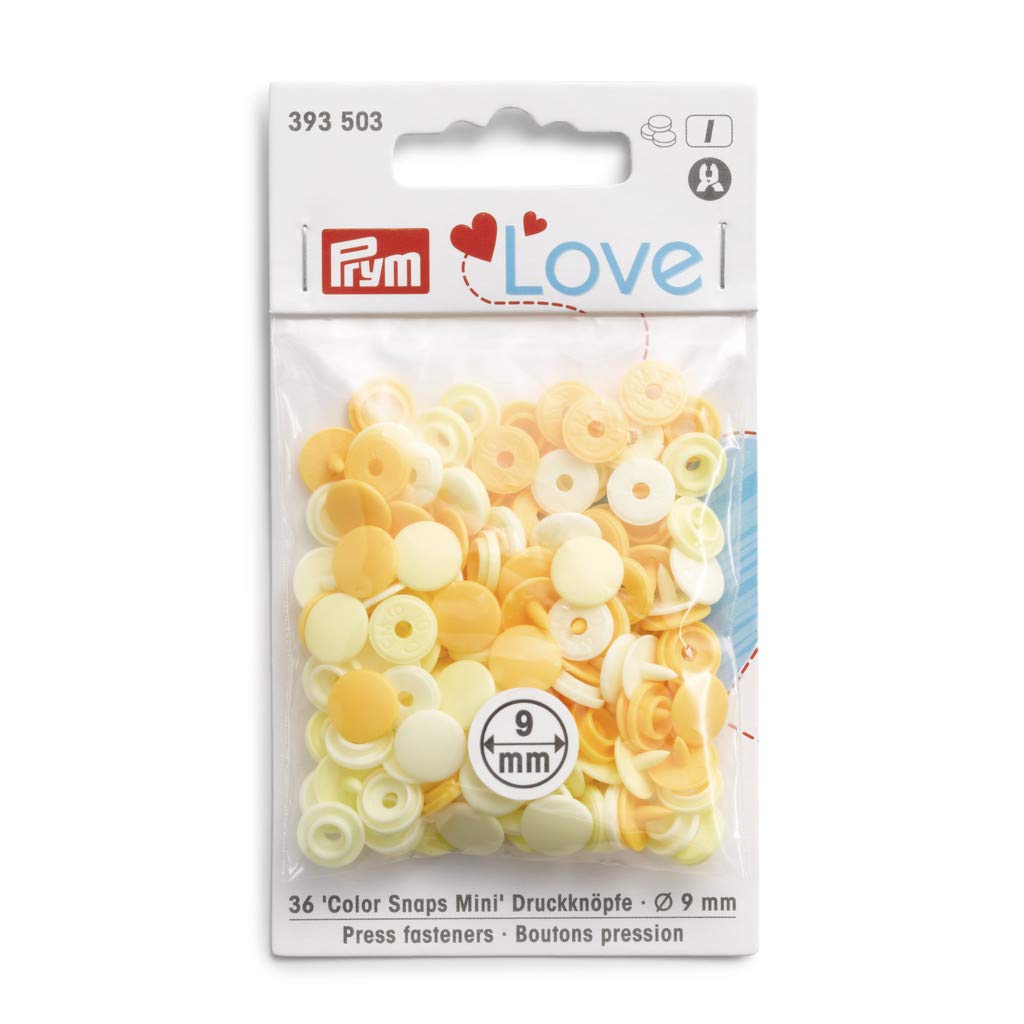 prym-love-color-snaps-mini-druckkn-pfe-mischpackung-hellgelb image 1