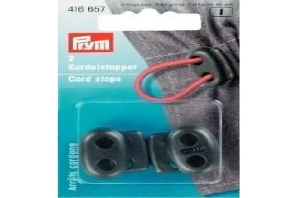prym-kordelstopper-kunststoff-2-loch-schwarz-waschbar-bis-40-grad image 1