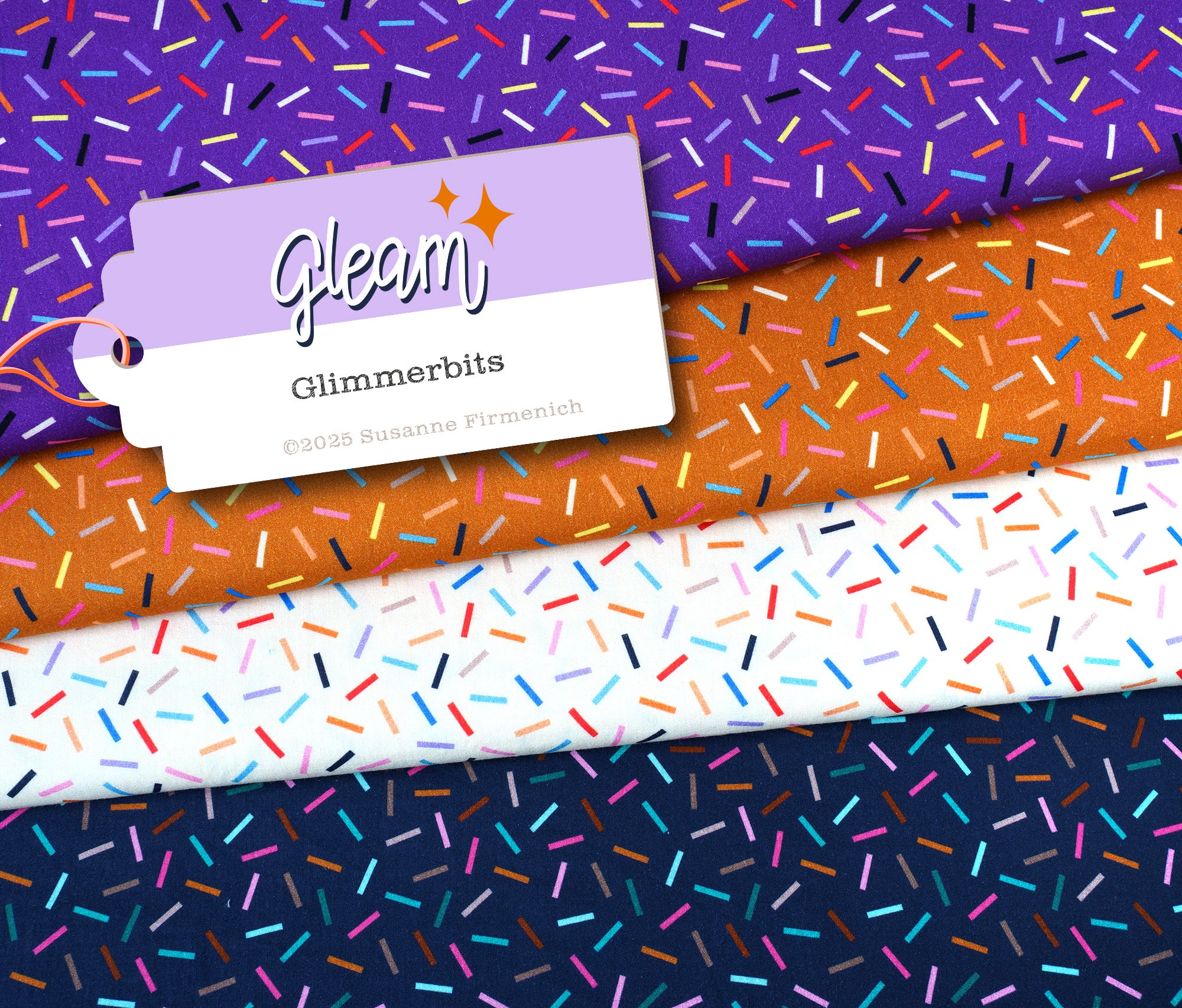 albstoffe-gleam-glimmerbits-double-gauze-bio-musselin-meterware image 1