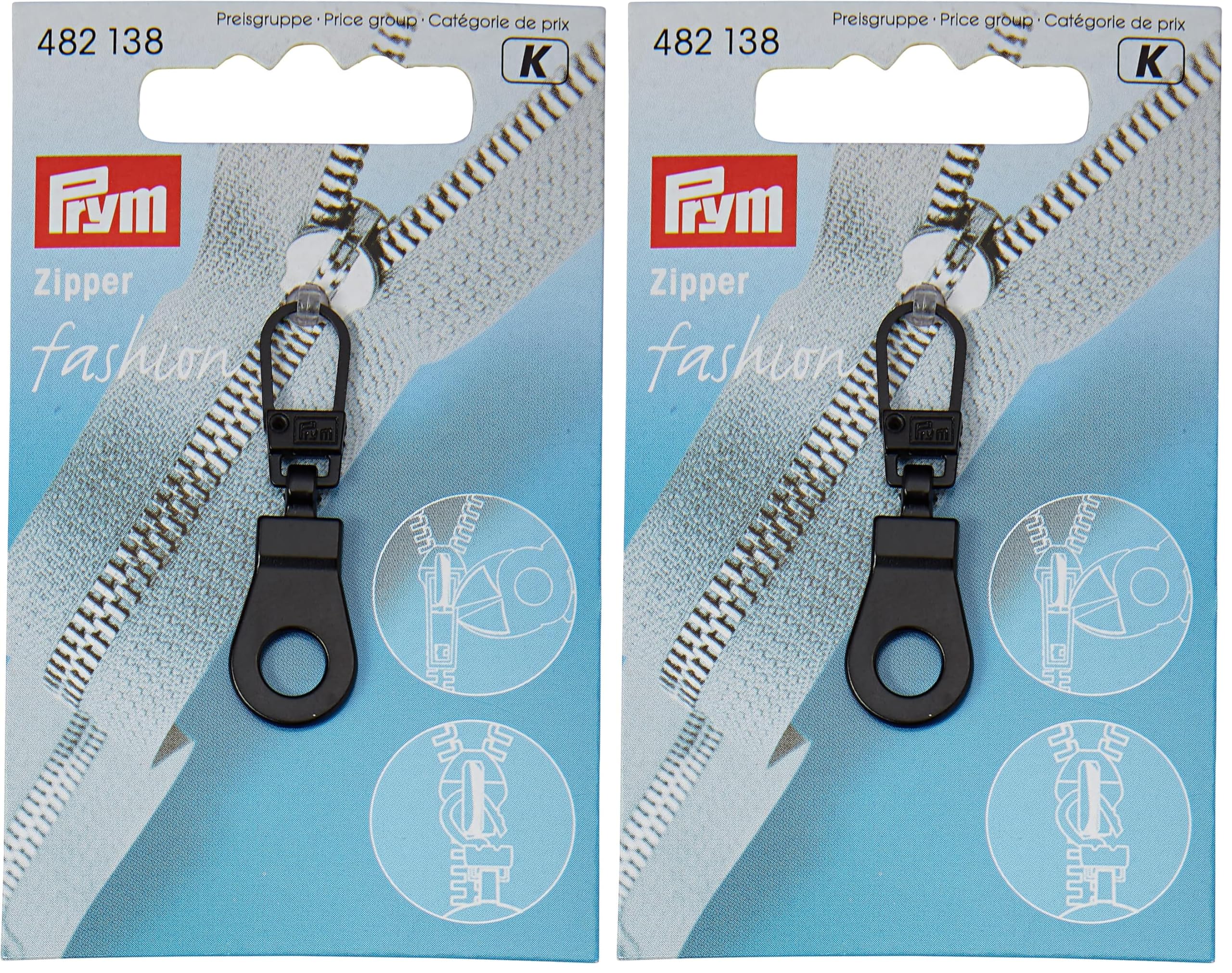prym-482138-fashion-zipper-se-schwarz-anh-nger-mit-karabiner image 3