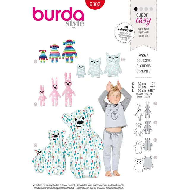 burda-style-b6303-motivkissen-schnittmuster-s-m-l-30-90-cm image 1