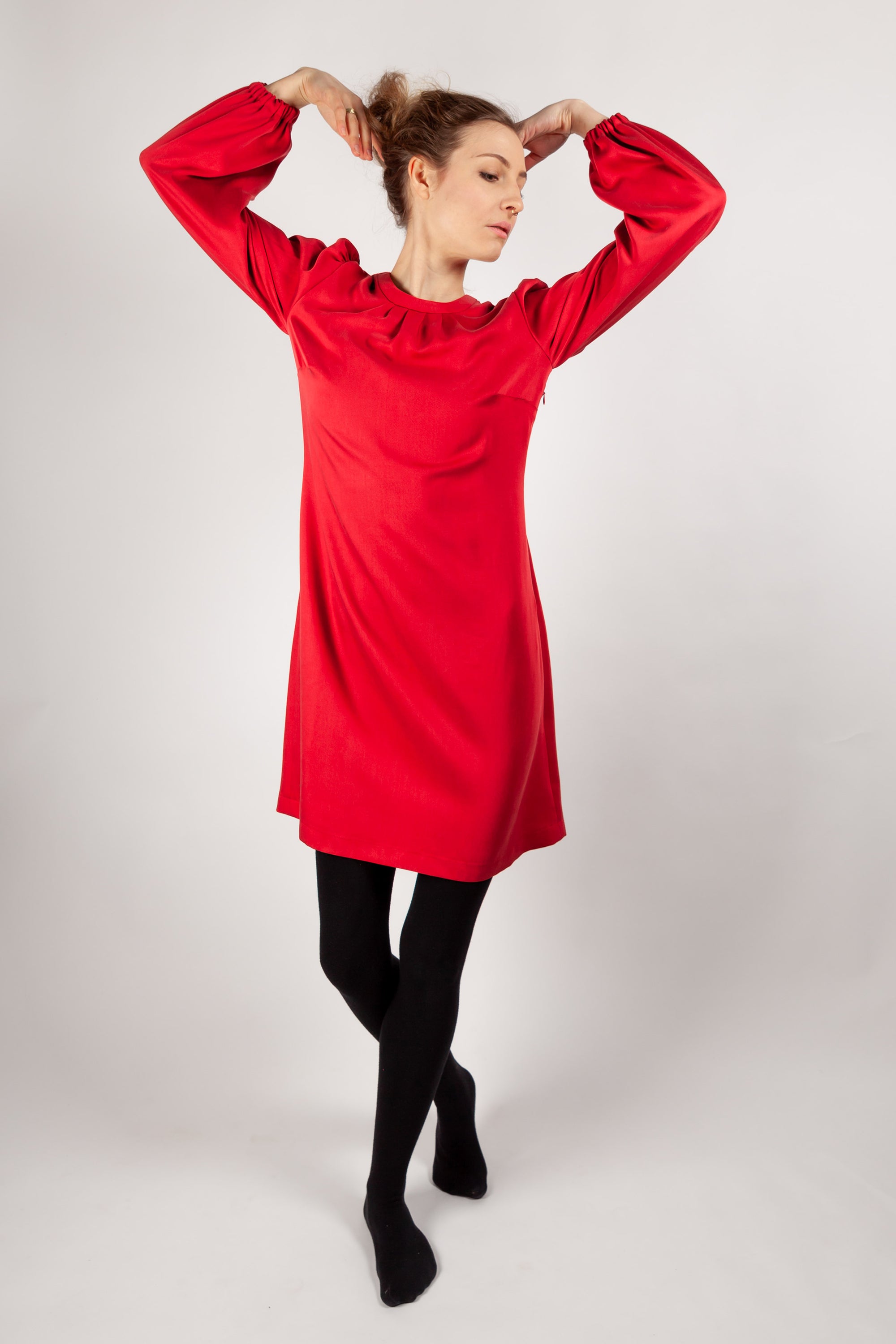 schnittmuster-berlin-kleid-lena-damenkleid-mit-frontfalten-34-50 image 6