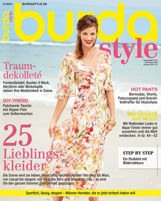 burda-style-n-hmagazin-juni-2016-schnittmuster-f-r-anf-nger-und-fortgeschrittene image 1