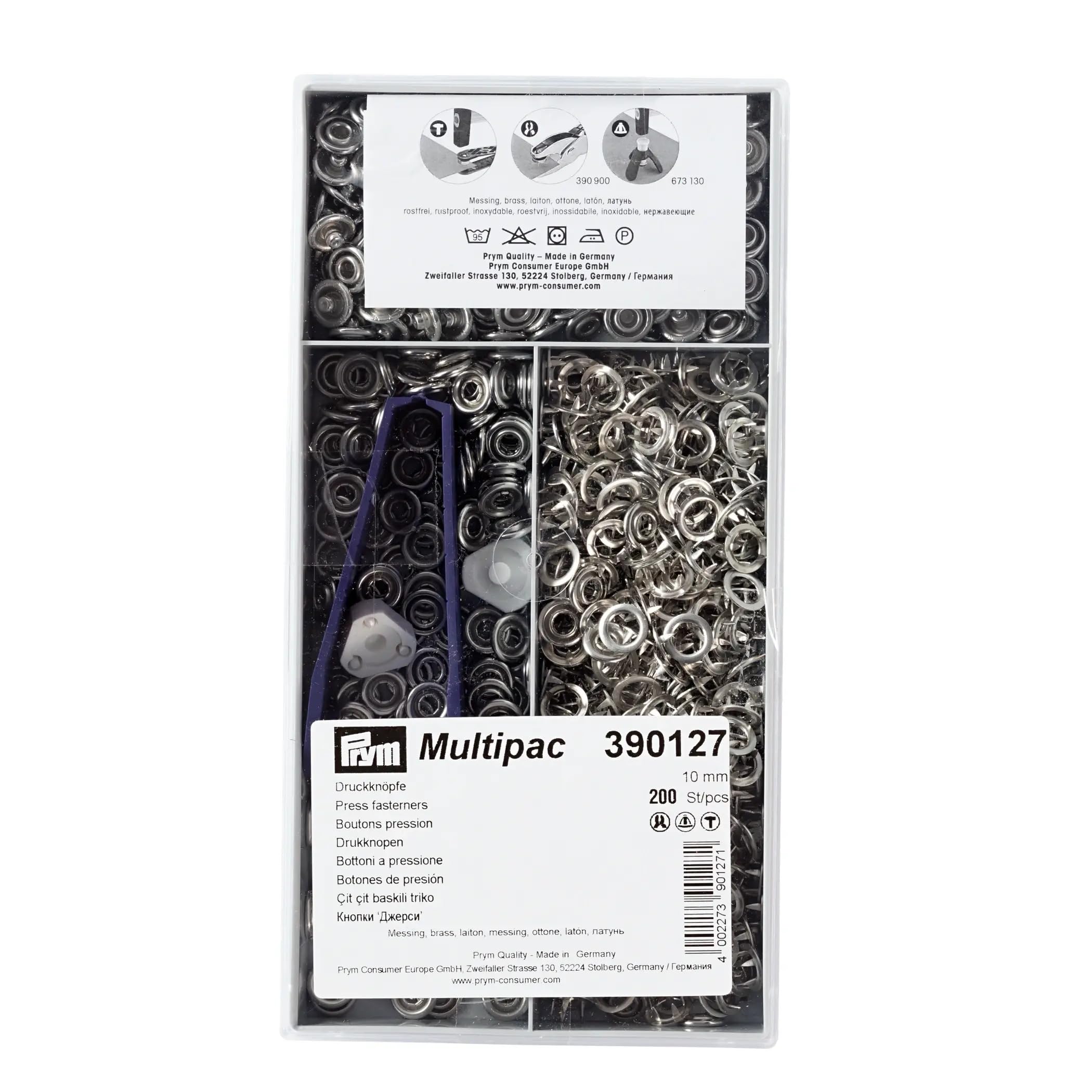 prym-jersey-druckkn-pfe-10-mm-silber-200-st-ck-zackenringe-aus-messing image 1