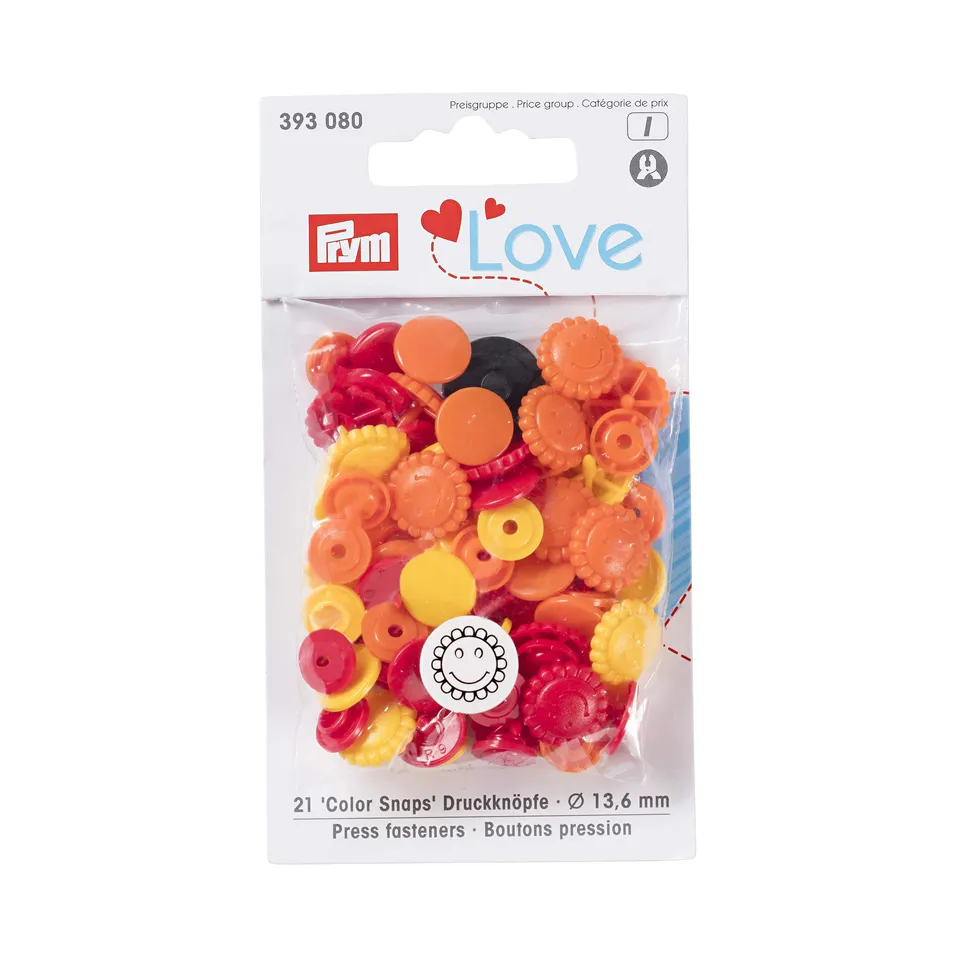 prym-love-color-snaps-blume-13-6-mm-gelb-rot-gold-393080-1 image 1