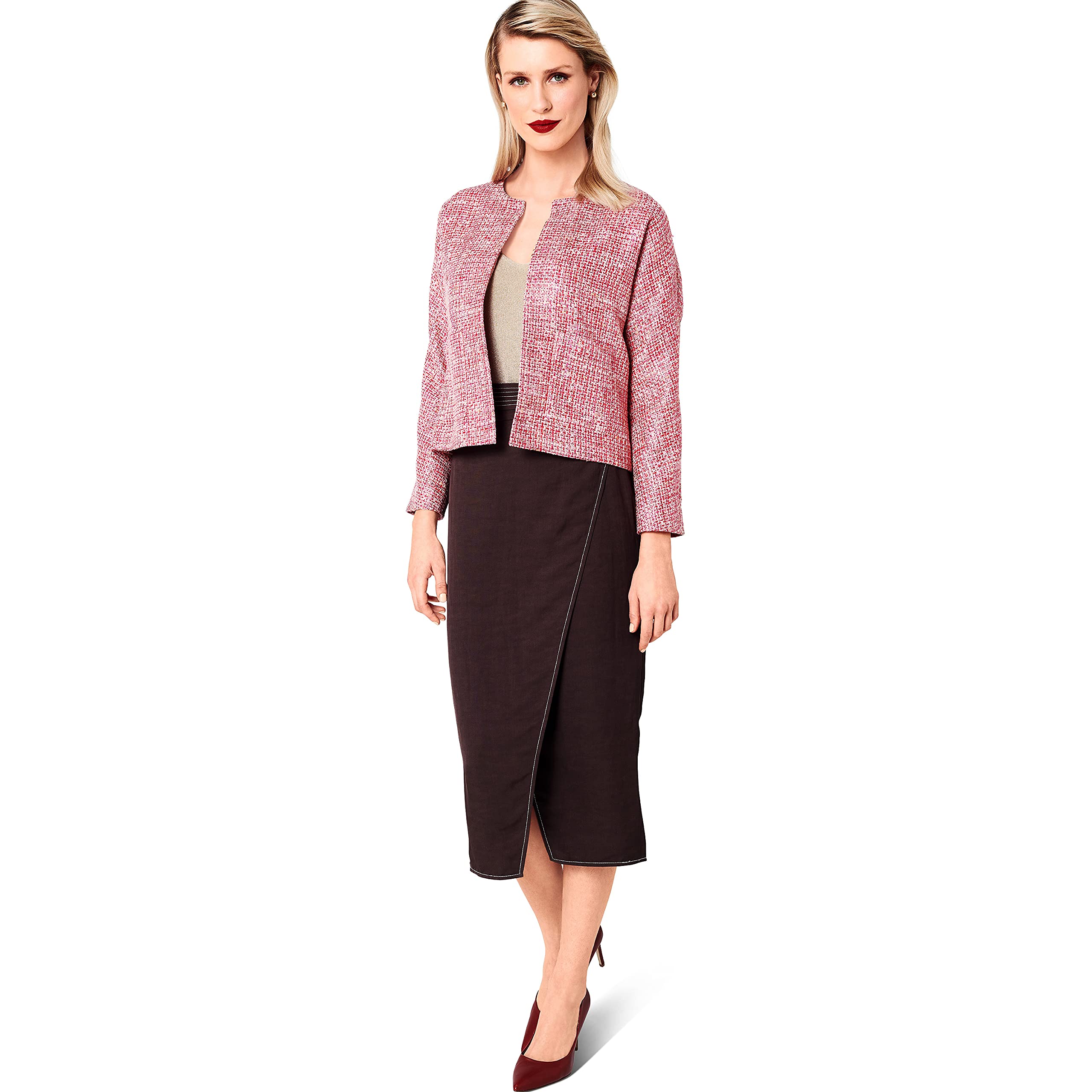 burda-style-easy-schnittmuster-damenjacke-kragenlos-gr-36-46 image 8